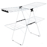 thumbnail of Estendal dobrável COSTWAY, 2 níveis, secador de roupa com asas ajustáveis em altura e pés antiderrapantes, asa, branco