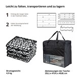 thumbnail of EVOCAMP Outdoor Teppich 270x400 cm, Kunststoffteppich, wetterfest für Terrasse, schwarz-weiß
