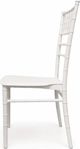 thumbnail of Silla Tiffany Basic blanca de polipropileno apilable para eventos