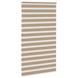 thumbnail of vidaXL Doppelrollo Sandbraun 125x230 cm Stoffbreite 120,9 cm Polyester