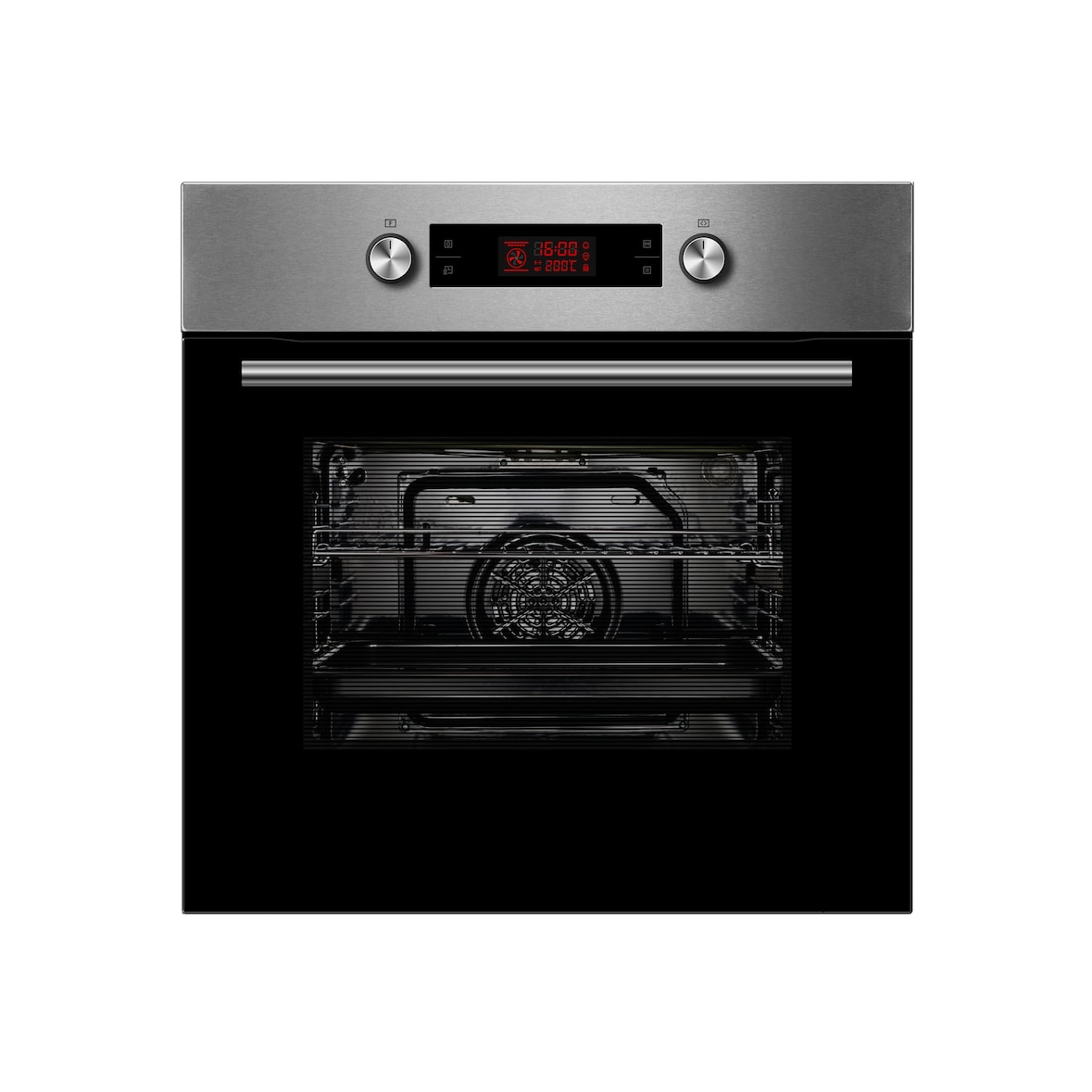 Midea Einbau-Backofen 65M90E3IX, 9 Funktionen, Edelstahl 70 Liter, mit Easy-clean-Innenraum und schnelles Vorheizen