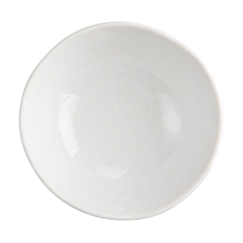 Olympia Denim White Coupe Shells 160mm (verpakking van 6)