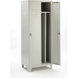 thumbnail of Garden Friend Armadietto Sporco-Pulito 2 Posti in lamiera di acciaio entrambi gli armiadi divisi in 2 vani interni Grigio