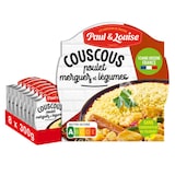 thumbnail of Paul & Louise Couscous poulet merguez Légumes 300g - Prêt en 2 min- 100% viande origine France - Lot de 8