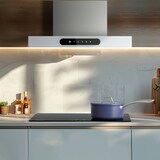 thumbnail of CIARRA Campana extractora Dynamic A+++ 650 m³/h 60 cm WIFI APP Funcionamiento SensorTouch Campana de pared acero inoxidable cristal blanco VM6102W