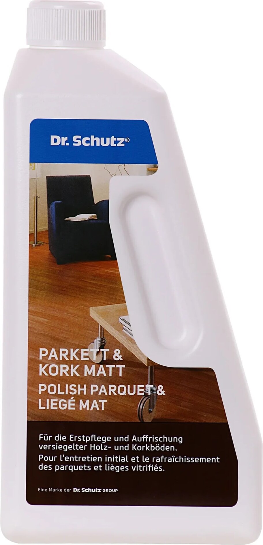 DR. SCHUTZ Parkett & Kork Matt 750ml reicht für ca. 30m²