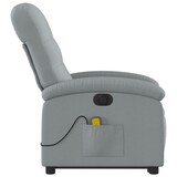 thumbnail of vidaXL Elektrischer Massagesessel mit Aufstehhilfe Hellgrau Stoff