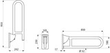 thumbnail of Delabie SK-Griff D32 L850mm Edst. sat.