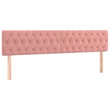 thumbnail of vidaXL Boxspringbett mit Matratze & LED Rosa 180x200 cm Samt