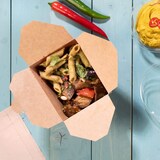 thumbnail of BIOZOYG 450 Stück Speiseboxen 600ml Menüboxen braun Menüschachteln Essensboxen für Salat und Bowls - biologisch abbaubar für warme und kalte Speisen