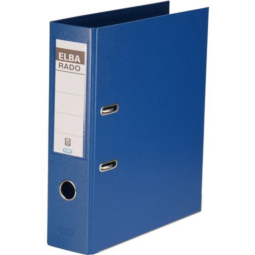 ELBA Rado Plast Breit Ordner DIN A4 80 mm Blau 2 Ringe Rado Plast PVC (Polyvinylchlorid) Hochformat