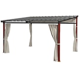 thumbnail of Outsunny Pergola da Giardino con Pareti Laterali e Tetto Retrattile