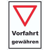 thumbnail of Schild Vorfahrt gewähren A0 Rückseite selbstklebend