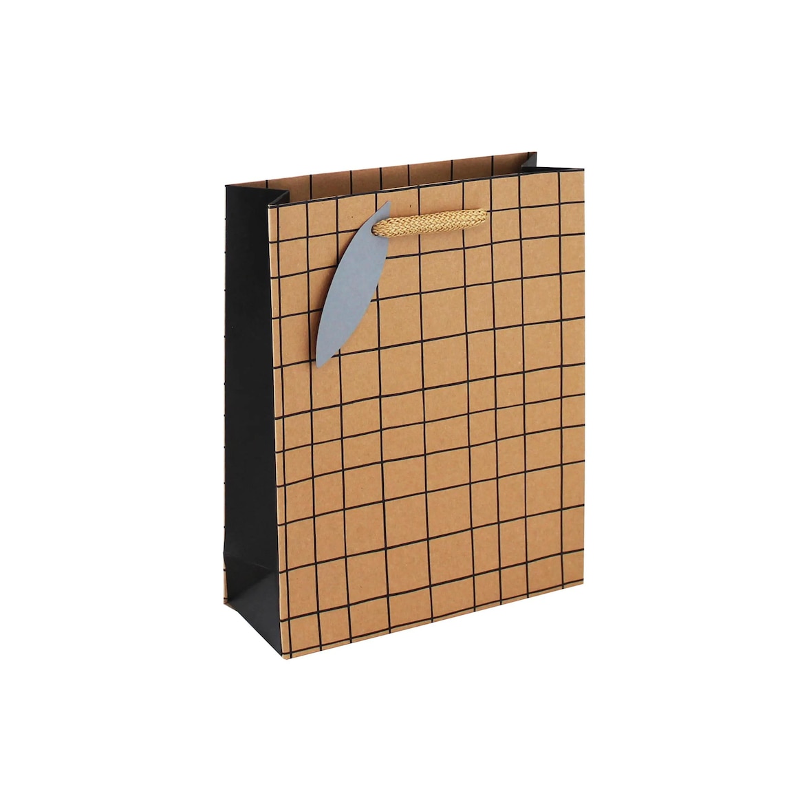 Clairefontaine 6x Geschenktasche aus Kraftpapier, Kollektion Minimalist, 17x6x22 cm - Kartonbraun 28794-0C