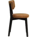 thumbnail of METRO PROFESSIONAL Chaise de restaurant rembourrée Alisora, lot de 2, bois de hêtre/simili cuir, brun cognac/wenge