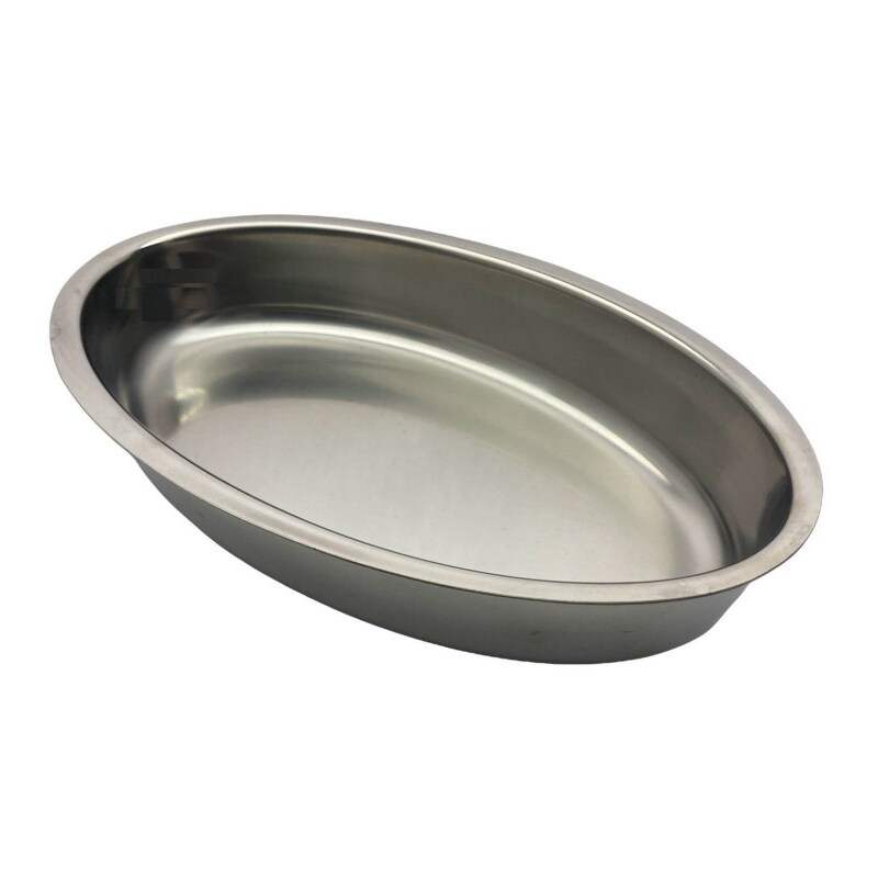 Cacciatori pirofila professionale ovale cm 43x20 h6 in acciaio inox 18/10