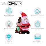 thumbnail of WellHome - Figura Luminosa de Papá Noel y Reno con Luces LED y temporizador