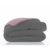 thumbnail of Zweifarbige Bettdecke Bettdecke zweifarbig Altrosa/L.808-Grau Bett 90 Polyester hergestellt in Spanien 300 Gramm Naturals