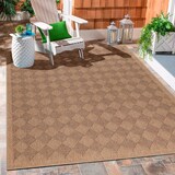 thumbnail of Carpetsale24 In & Outdoor Teppich 200x290 cm – Flachgewebe Teppich für Balkon, Wohnzimmer & Garten – Pflegeleicht, Wetterfest & Modern in Jute-Optik