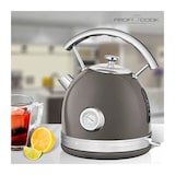 thumbnail of Proficook WKS 1192 Hervidor Agua Eléctrico, 1,7L, Acero Inox, Indicador Temperatura, Resistencia Oculta, Base 360º, Gris, 2200W