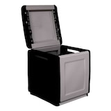 thumbnail of ArtPlast - Baúl en polipropileno 130L en color Gris Oscuro 54x53x57 cm - Colección CUBE