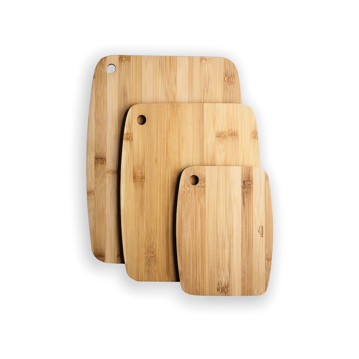 Set van 3 snijplanken Bamboe Lacor