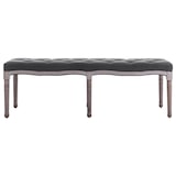 thumbnail of Helloshop26 - Leinenbank Massivholz 150 x 40 x 48 cm dunkelgrau 02_0010763