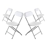 thumbnail of Pack 4 Sillas Plegables Blancas 49x44.5x80.5cm 7house