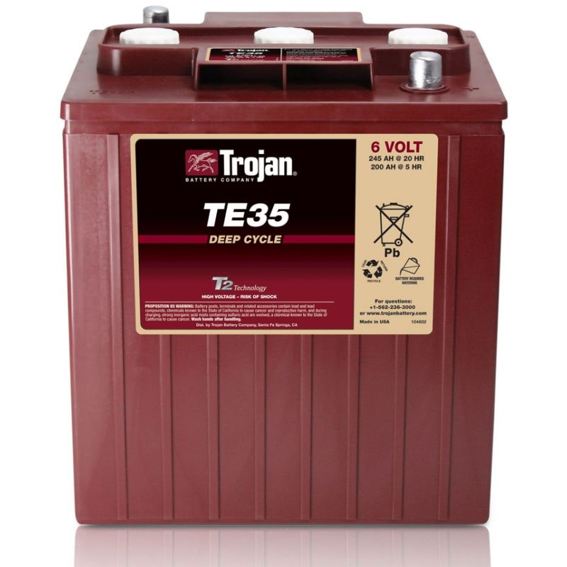 Traktionsbatterie Trojan TE35 6V 245Ah Deep Cycle AP-Anschluss