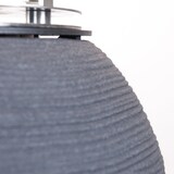 thumbnail of Chimenea de bioetanol para suelo de jardín, para interior y exterior, BOTTICELLI Hierro fundido Gris d.40 x h54