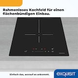 thumbnail of Exquisit Kochfeld EKI300-B-380 | Induktion | Touch | Timer | 3500 W | Überhitzungsschutz | 2 Kochzonen | Abschaltautomatik