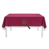 thumbnail of Gartentischdecke mit Fransen Tischdecke rund oval eckig Classic 130x180 cm eckig bordeaux
