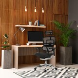 thumbnail of Bureaustoel / directiestoel ERGOHUMAN GEN2 zitting leder / rugleuning netbespanning zwart hjh OFFICE