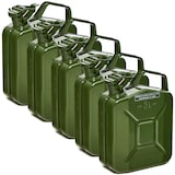 thumbnail of BW® Kraftstoffkanister Metall Benzinkanister 5x 5 Liter - Olivgrün - RAL 6003 - TÜV-geprüft und UN-Zulassung - Made in Europe