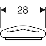 thumbnail of Geberit WC-Sitzring Baby rot