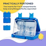 thumbnail of schmatzfatz junior Lunchbox 6 Fächer 21,3 x 15 x 4,5 cm Blau