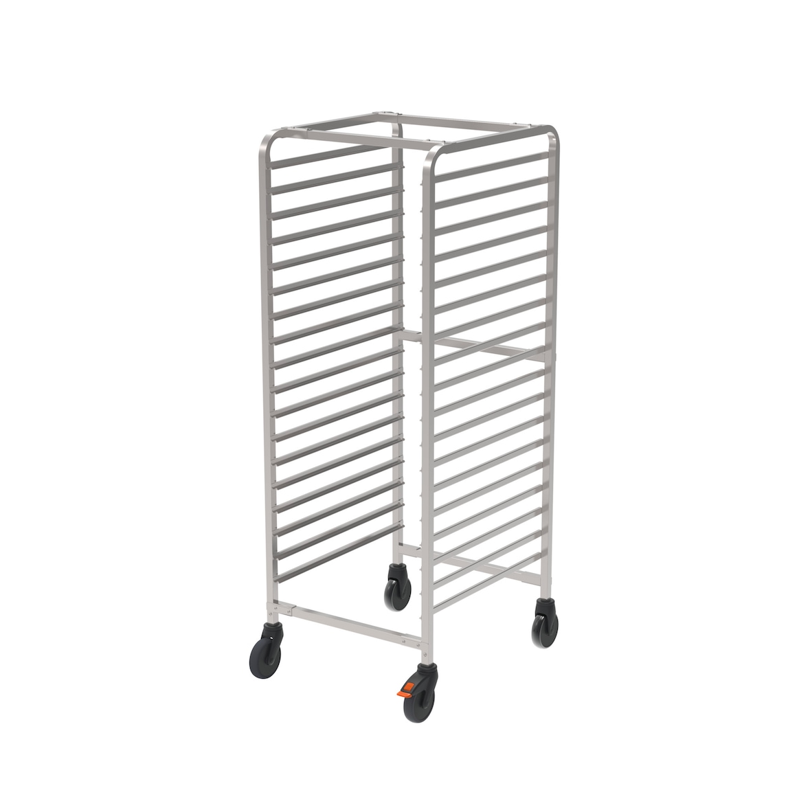 Rieber GN-Regalwagen 2/1, zerlegbar, 4 Abweiserollen, 648 x 739 x 1641 mm