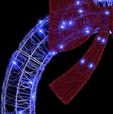thumbnail of vidaXL Kranz mit 80 LEDs Blau 92 x 9.5 x 92 cm Acryl