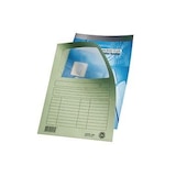 thumbnail of Sichtmappe A4, hellblau, oben und rechts offen, Sichtfenster, Organisationsdruck, Karton: 160g