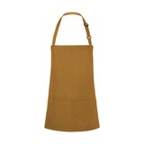 thumbnail of Short Bib Apron Basic with Buckle and Pocket: One Size / Mustard