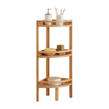thumbnail of Estante de canto em bambu com 3 níveis Canoply 85x29x29cm Natural 7house