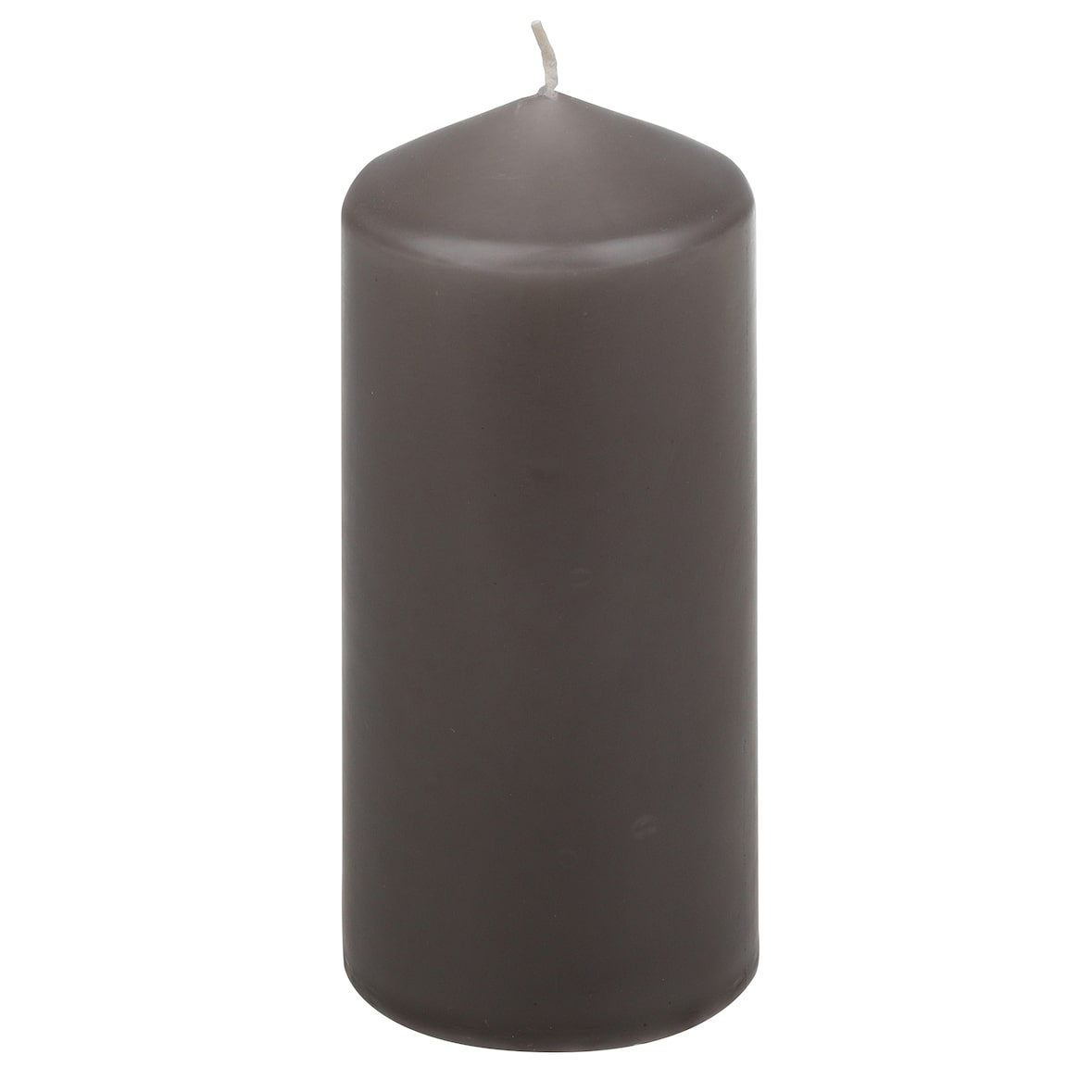 Stumpenkerzen Grau 150/67 mm, 10 Stück