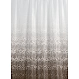 thumbnail of Textil Duschvorhang Matrix Weiss Braun Hellbraun 180x180 cm, inkl. Duschvorhangringe inkl. Beschwerung