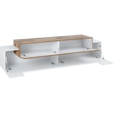thumbnail of shopinnovativo -Mobile Porta TV 200 Cm Con 3 Ante A Ribalta Bianco Lucido E Legno Pero 200x45x51 H