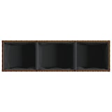 thumbnail of Helloshop26 - Hochbeet-Pflanzkasten für Pflanzen Blumen Garten Terrasse mit 3 Töpfen 2er-Set 105 x 30 x 32 cm braunes 02_0038859
