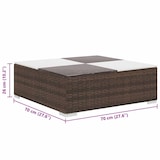 thumbnail of vidaXL 8-delige Loungeset met kussens poly rattan bruin