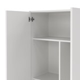 thumbnail of Dmora Armadio multiuso Charleston, Mobile portascope a 2 ante, Scarpiera con ripiani, Guardaroba portascope, cm73x37h180 cm, Bianco