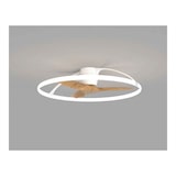 thumbnail of Plafón LED con ventilador NEPAL BLANCO Y MADERA de Mantra