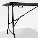 thumbnail of Rekkem faltbare Gartengarnitur HDPE-Tisch 180 x 75 x 74cm Schwarz und Stühle 40 x 45 x 81cm x8 Schwarz