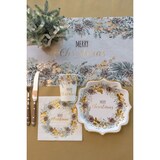 thumbnail of 600 Pappeller Weihnachten Zweige gold Teller Einweg